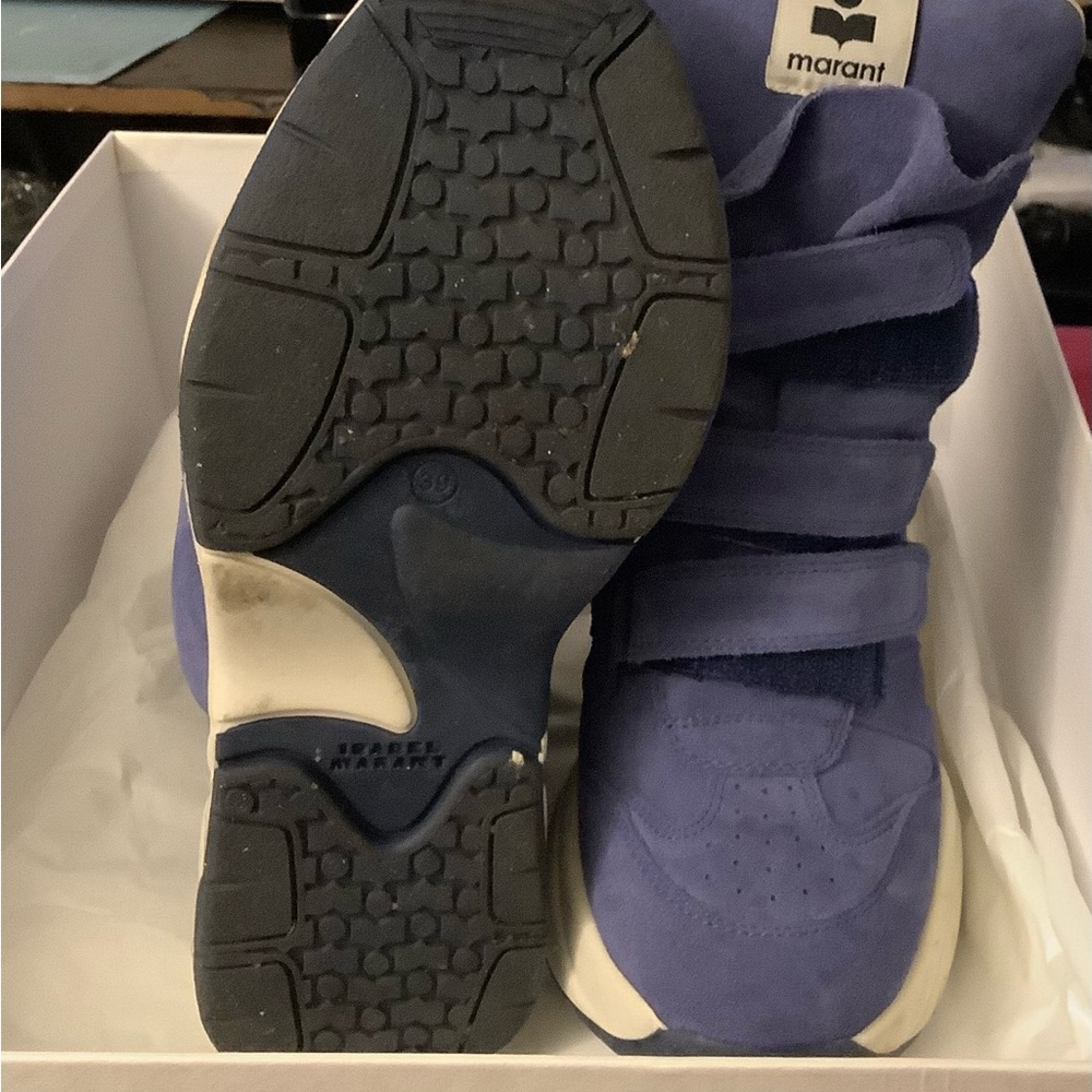 Isabel Marant Blue High-Top Sneakers - Picture 3 of 3